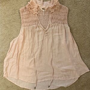 Free People Blush Sleeveless Blouse